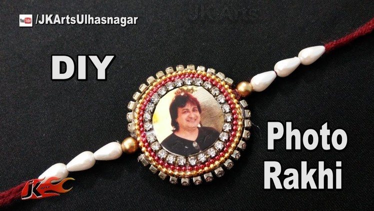 DIY Easy Photo Rakhi for Raksha Bandhan | How to make Rakhi | JK Arts 1262