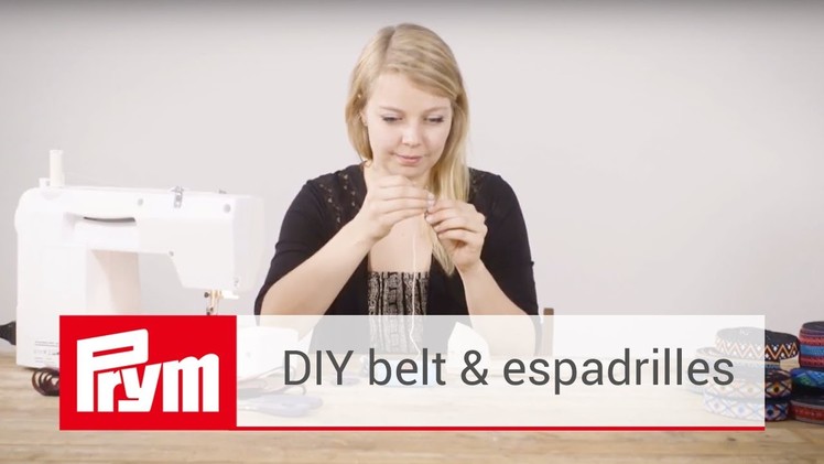 DIY espadrilles and belt tutorial with DaWanda | Prym espadrilles