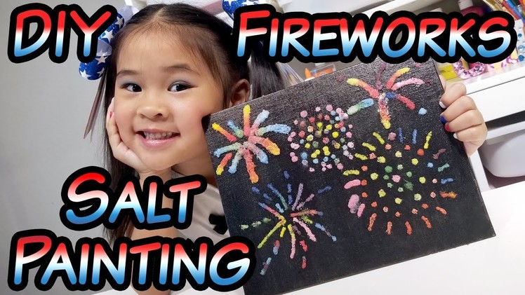 DIY Fireworks Salt Painting | Painting Fireworks with Salt & Watercolors | Fourth of July Crafts