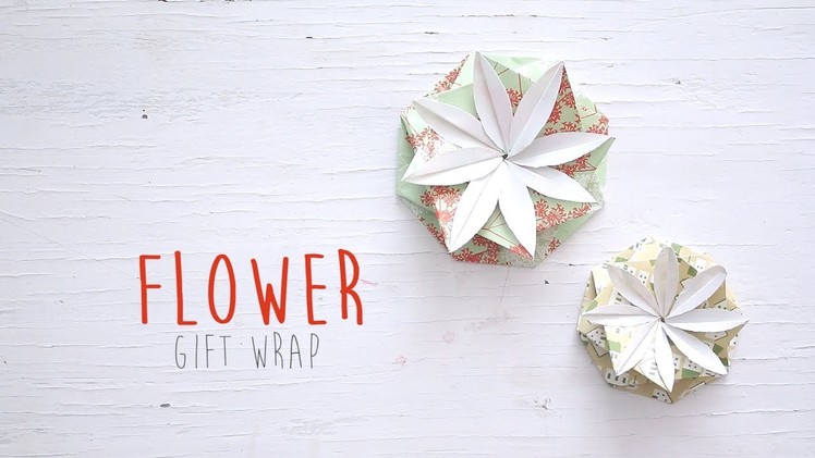 DIY Flower Gift Wrap