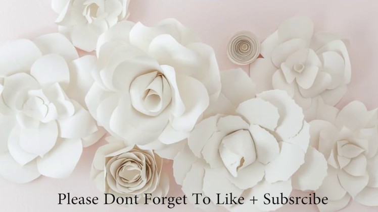DIY Giant Paper Rose How To Tutorial | Paper Flower Backdrop for Wedding.Events