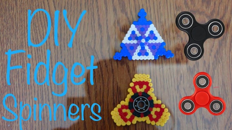 DIY Hama. Perler Bead Fidget Spinners (Triangle and No Bearing) Tutorial #29