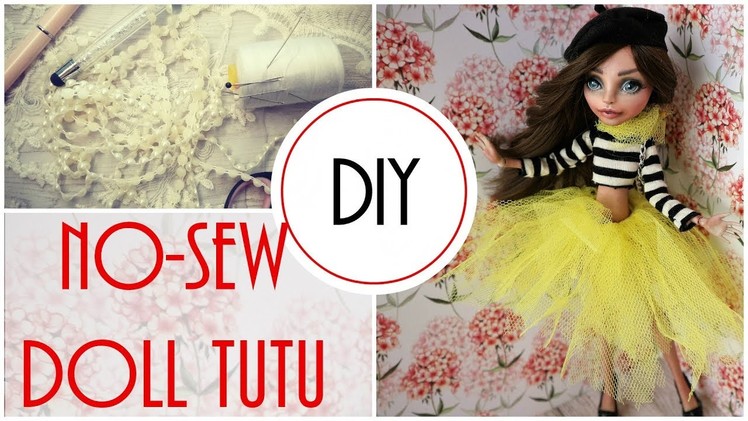 DIY. How to Make a No Sew Doll Tutu Skirt Easy Handmade Craft Tutorial Monster High, Barbie, Bratz
