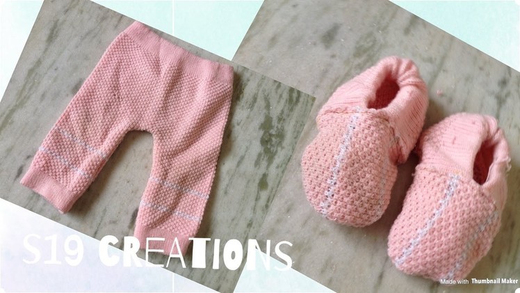 DIY | how to make Baby shoes from old clothes | best out of waste | recycling of old clothes