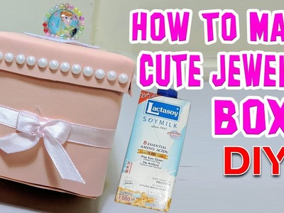 DIY, How to make cute jewelry box with shell milk