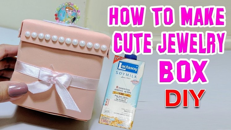 DIY, How to make cute jewelry box with shell milk