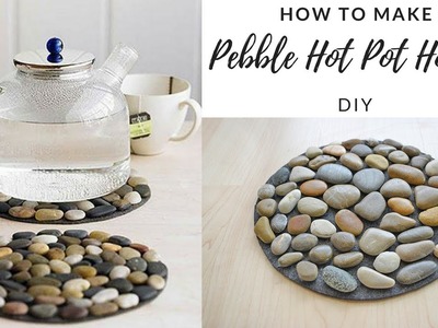 DIY - How To Make Pebble Hot Pot Holder - Stone Mat - EASY TUTORIAL