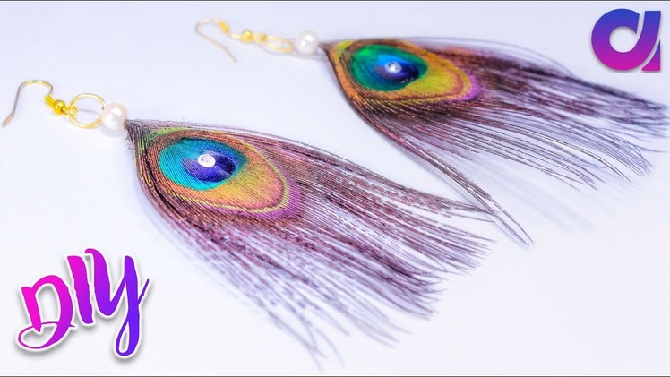 Diy ideas | how to make peacock earrings in just 1 minutes | Artkala 232