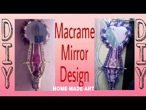 DIY Macrame mirror Desing Tutorial at home