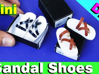 DIY Mini Shoes Toys #1 -  Realistic Sandal  SHOES  Dollhouse