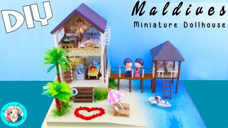 ???? DIY Miniature Dollhouse Kit with Music and Lights "Maldives Island" ♥ DarlingDolls Miniature