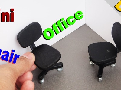 DIY Miniature Realistic Office Chairs  Dollhouse # 1
