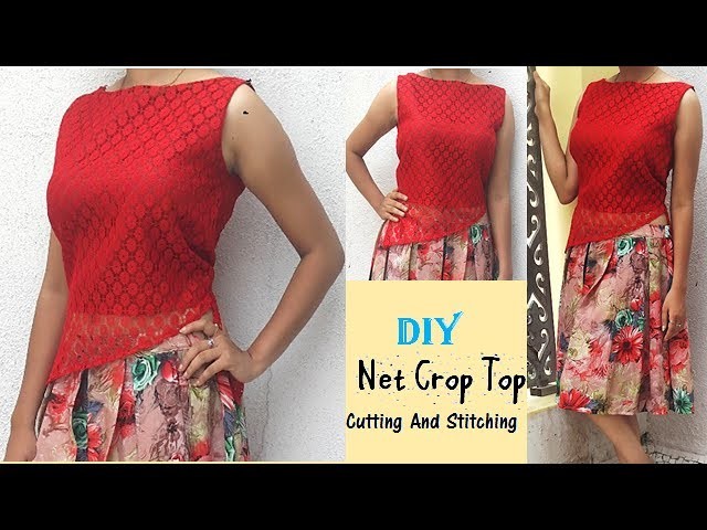 DIY Net Crop Top Cutting And Stitching Full Tutorial By Pn'z World