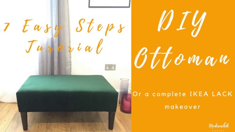 DIY Ottoman or A Complete IKEA LACK Makeover. IKEA hack. Easy Tutorial