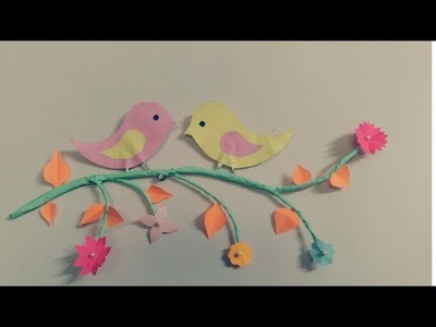 DIY- paper Birds_home made wall hanging????