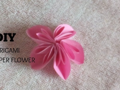 DIY- PAPER CRAFT: How To Make  Origami Kusudama Flower- Easy Origami - Paper Flower Tutorial