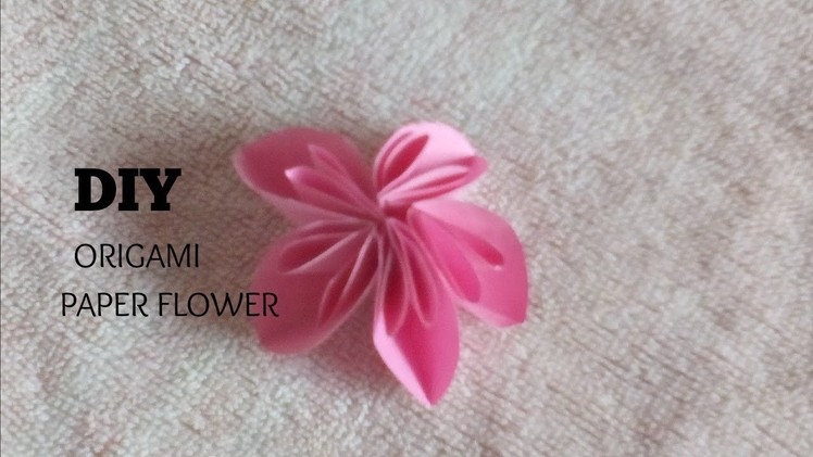 DIY- PAPER CRAFT: How To Make  Origami Kusudama Flower- Easy Origami - Paper Flower Tutorial
