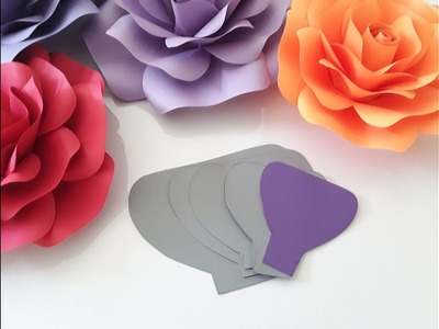 DIY Paper Rose Template Making Tutorial