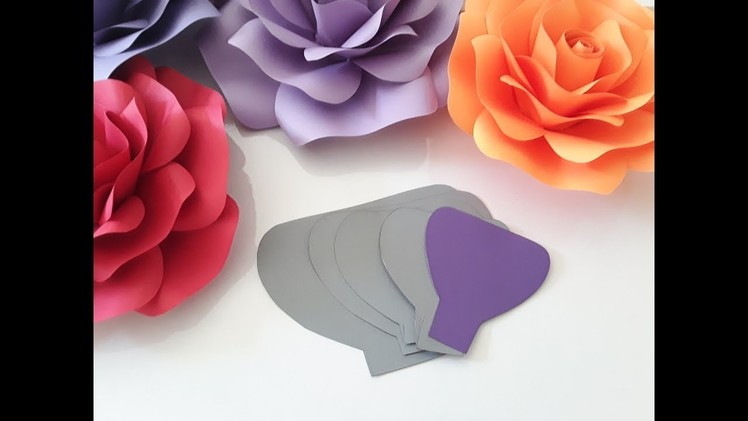 DIY Paper Rose Template Making Tutorial