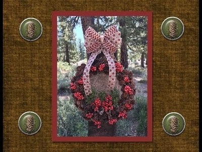 DIY Pinecone Wreath using Dollar Tree Items