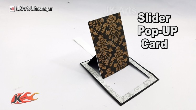 DIY Pop Up Slider Card for Scrapbook | JK Arts 1255