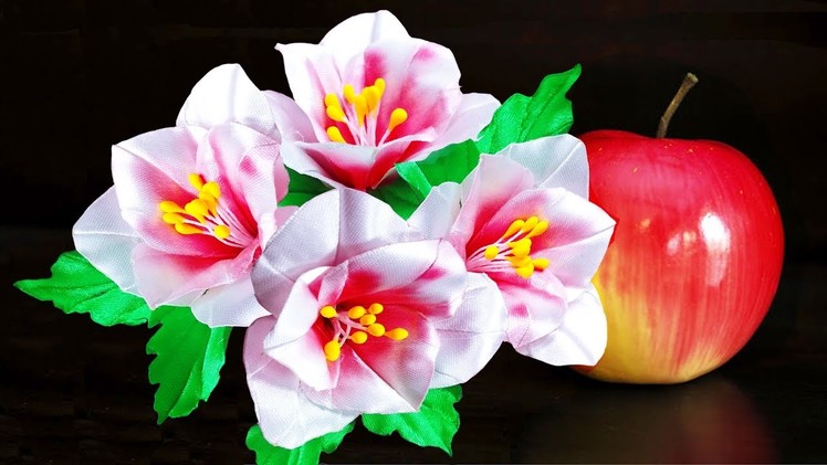 DIY Ribbon flower tutorial,Kanzashi flower,How to,Yesy Make