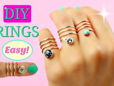 DIY rings | No tools! | DIY Easy rings
