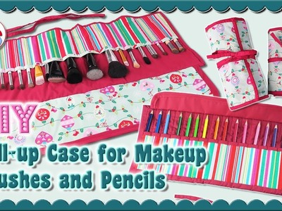 DIY | Roll-up Case for Makeup Brushes and Pencils • Sami Dolls Tutorial