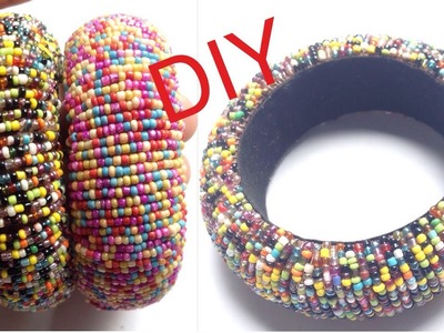 DIY Silk Thread Bangle! How to Make Seed Bead Bangles At Home! Latest silk thread bangles