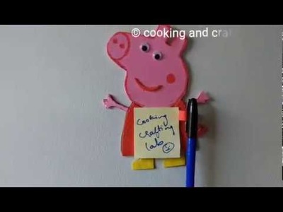 DIY Sticky Note | Peppa Pig Sticky Notes Fridge Magnet