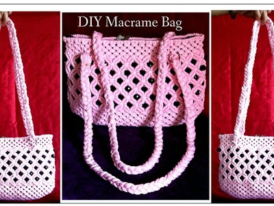 DIY Tutorial of Easy Handmade Macrame Bag|Design#4| Ladies Bag|How to make Macrame Bag.purse