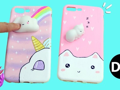 DIY Viral Squishy Phone Case 3D.Unicorn.Kawaii Cat Tutorial by Creative World
