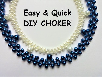 Easy & Quick DIY Choker Necklace.
