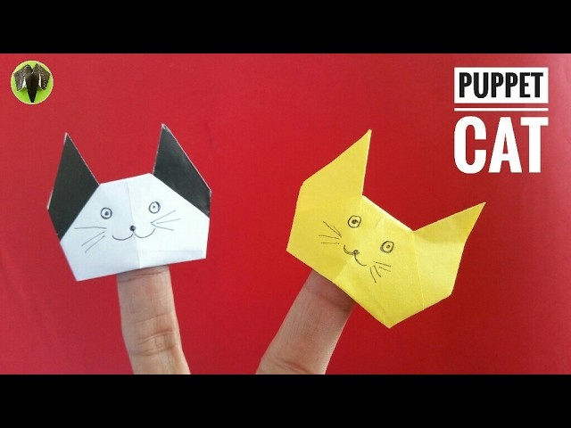 Finger Puppet Cat - DIY Origami Tutorial by Paper Folds - 747