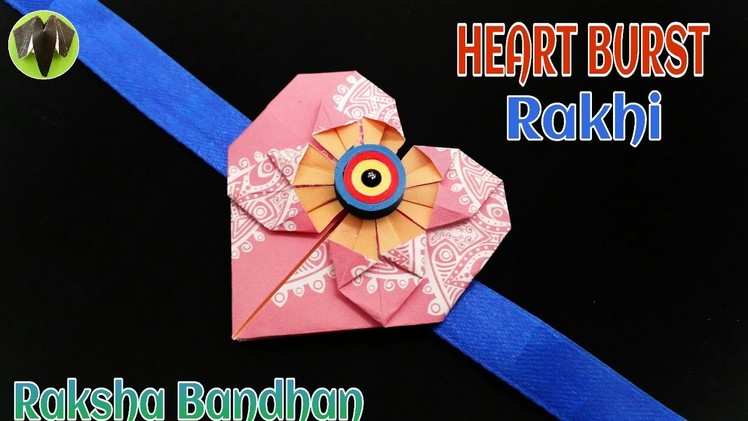 Heart Burst Rakhi for Raksha Bandhan (Design 27) - राखी |DIY | Handmade | Tutorial | Origami - 769