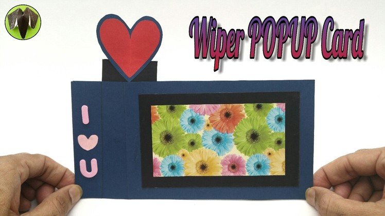 Heart Wiper Popup Card - DIY | Scrapbook | Handmade | Tutorial - 753