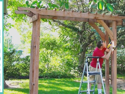How to Build a Wood Arbor for Garden, Yard or Wedding : DIY Arbor Tutorial