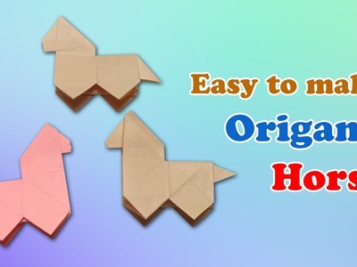 How-to craft an Origami Horse instructions - Fold paper horse with easy  origami owl  step by step