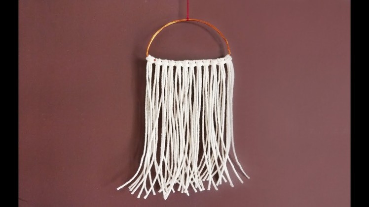 How To - DIY Macrame Wall Hanging Tutorial For Beginners
