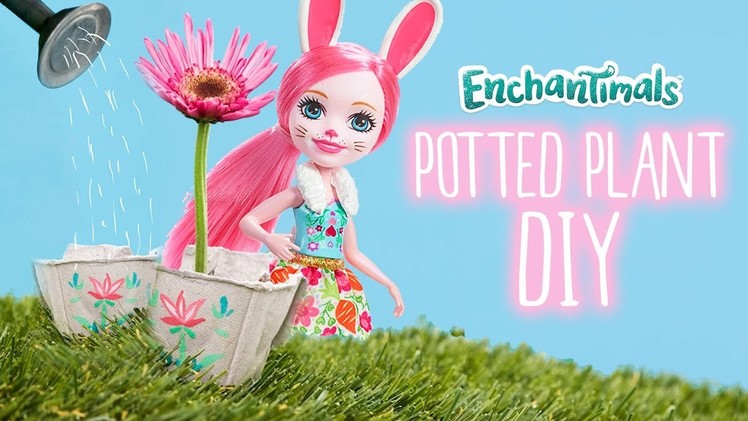 How To Make Bree Bunny Potted Plants --  An Enchantimals Tutorial | Kids DIY Tutorial
