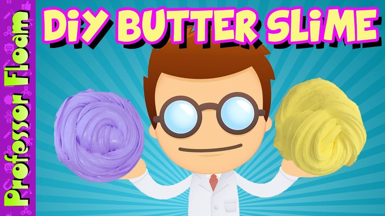 How To Make Butter Slime With Clay ~ DIY Butter Slime With Glue, Model Magic Clay And No Borax