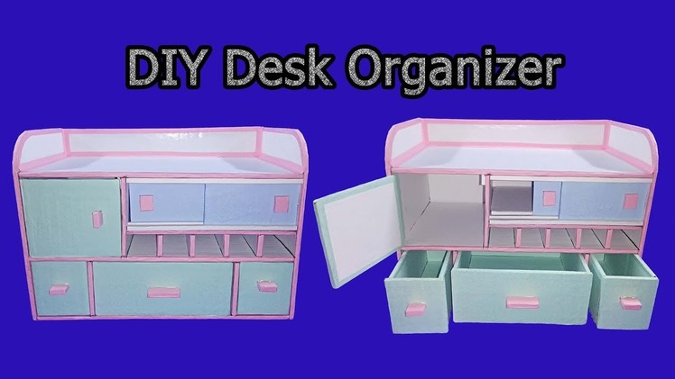 How to make Desk Organizer. Drawer Organizer From Cardboard - DIY Tutorial