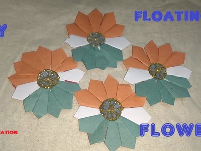 How to make paper flower.independence day craft