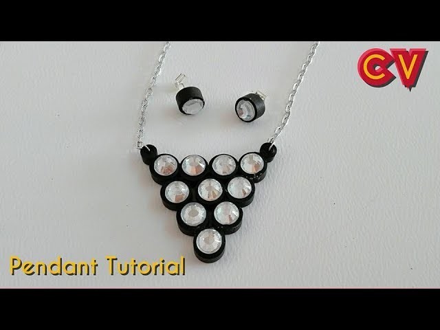 How to Make Quilling Paper Pendant. Paper Jewellery Making. Quilling Pendant. DIY