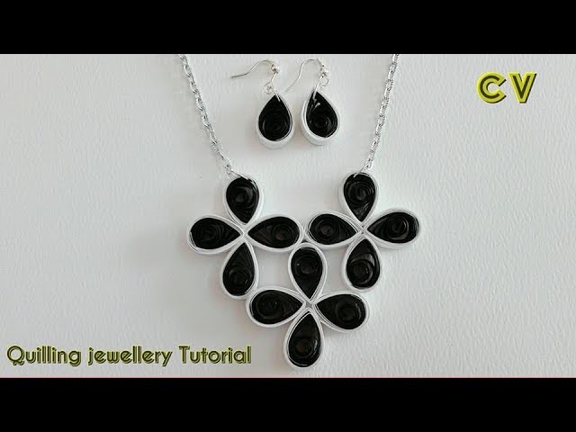 How to Make Quilling Paper Pendant. Paper Jewellery Making. Quilling Pendant. DIY 4