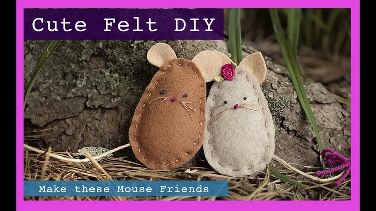 How to make this DIY Mouse Softie | Felt Crafts | Easy Craft Project
