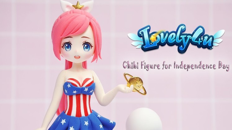 Lovely4u | VO11 | Lovely4u OC "Seven" for 4th of July | DIY| Clay Figure Tutorial