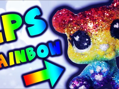 LPS Rainbow Glitter Bear Custom Tutorial DIY | Alice LPS