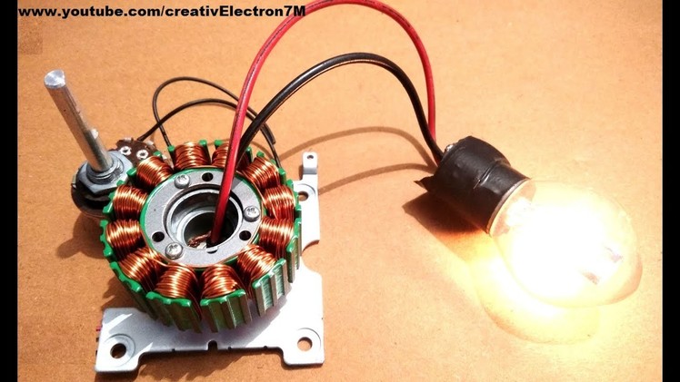 Make a Free Energy Generator from a Dead BLDC Motor DIY