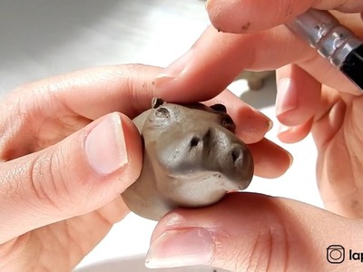Miniature Hippopotamus Sculpture - DIY Clay Tutorial - Part 1